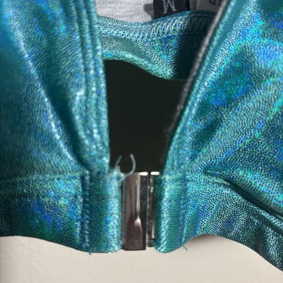 Wild Curves Design Triangle Front Closure Bralette Dancewear Women's Size Medium - Picture 5 of 16